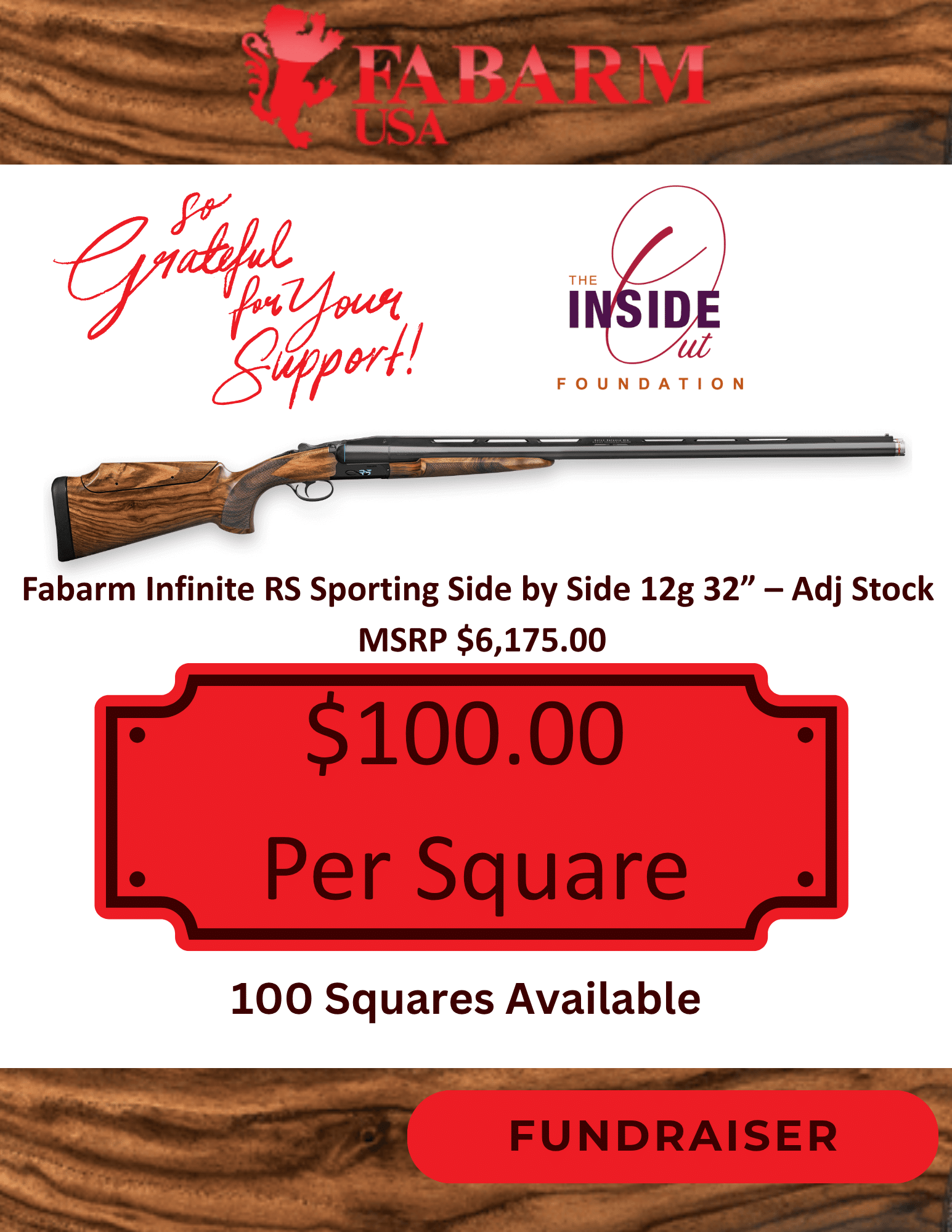 WTS Board #100 Fabarm Infinite RS